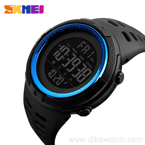 Hot Sale Brand Guangzhou SKMEI Digital Watch with Rubber Strap Led Display Casual Military Sport Watches For Men reloj 1251